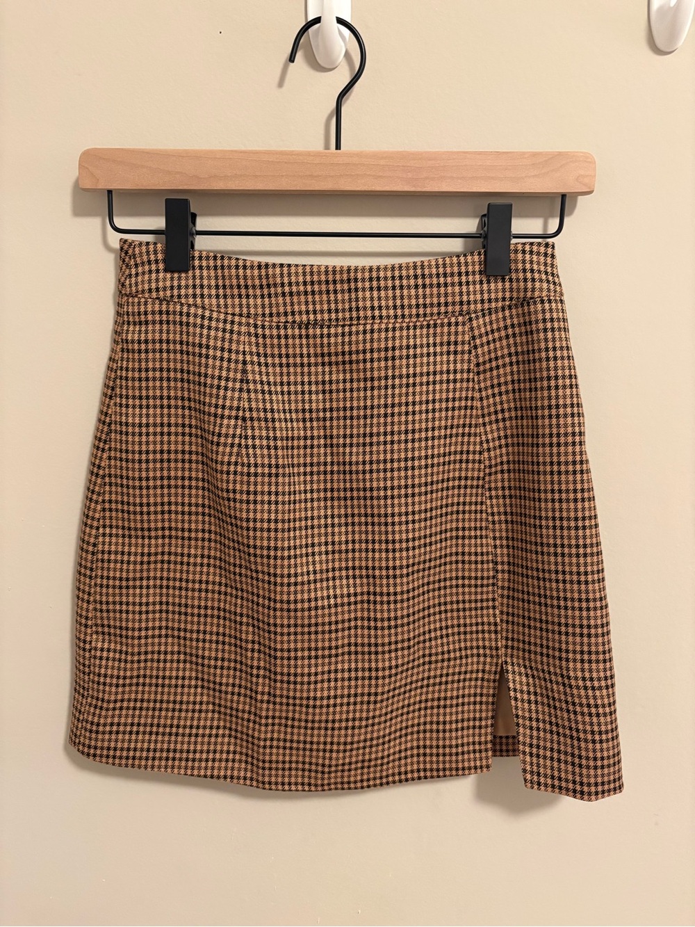 Vici Plaid Mini Skirt in Brown
